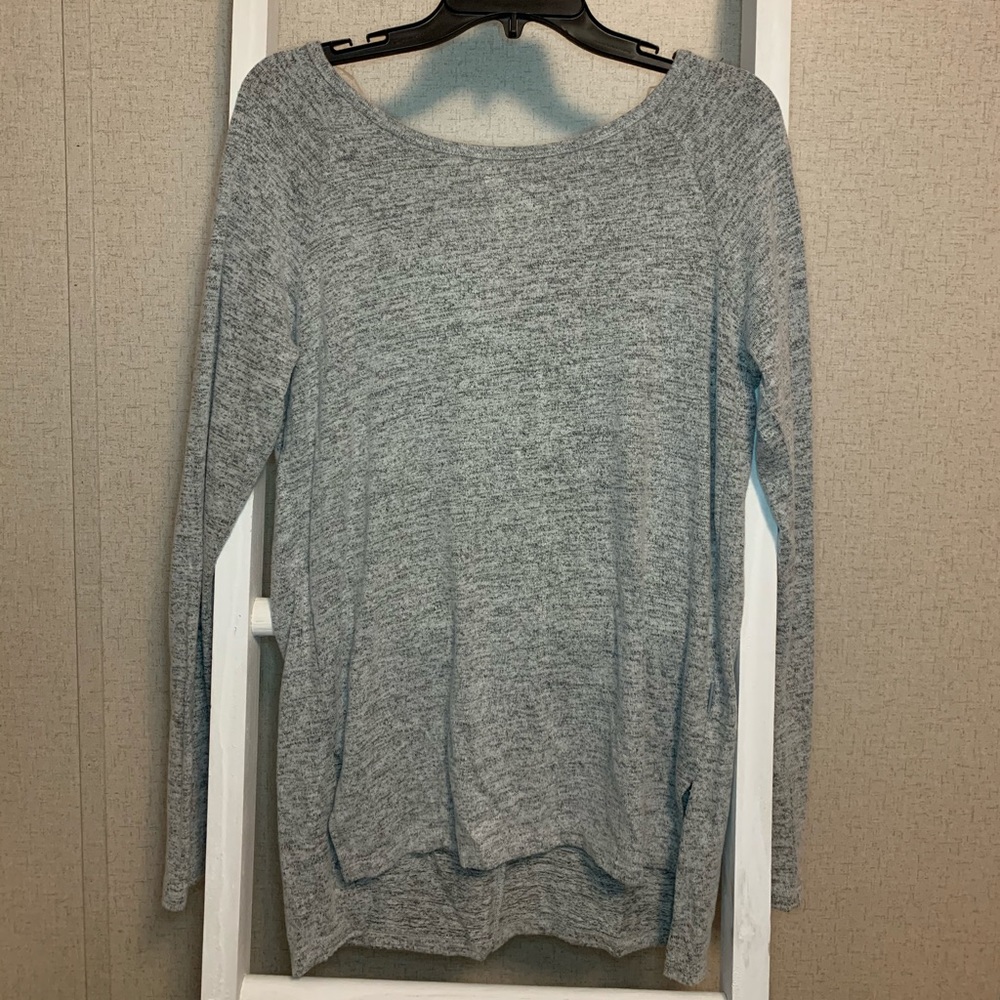 Heather Grey Long Sleeve Top